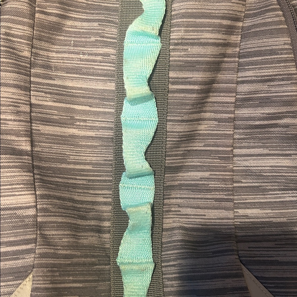Adidas Gray and Teal Kids Adult Backpack multiple pockets - Picture 3 of 8